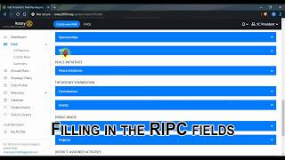 Filling in RIPC Fields
