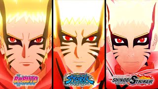 Naruto Storm Connections vs Naruto Shinobi Striker vs Boruto BARYON MODE NARUTO GAMEPLAY