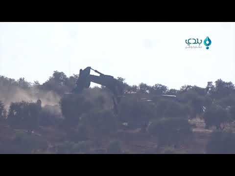 انتشار آليات للجيش التركي على أطراف بلدة صلوة في ريف إدلب الشمالي 2017 10 13