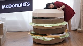 내가 종이로 만든 대왕 빅맥 ㅣGIANT BIC MAC MADE WITH PAPER