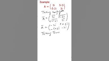 What is Skew-Hermitian Matrix ? #maths #mastercadre #mathematics