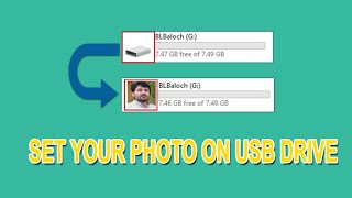 How To Set Photo on USB Drive  #blbaloch #USBDrive   #Tipsandtricks