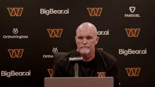 LIVE HC Dan Quinn Speaks To The Media Washington Commanders