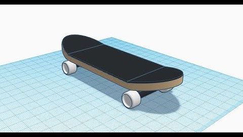 How to make a Skateboard on Tinkercad