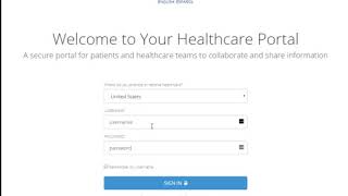 CareTrac PHR Training - Logging in to the PHR