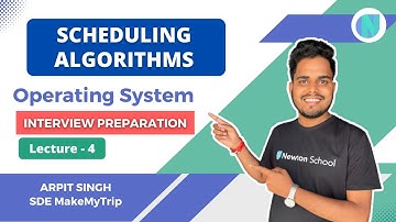Lecture 4 -  Scheduling Algorithms | Arrival Time | Burst Time | FCFS | SJF | SRTF | Round Robin