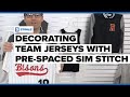 How to Decorate Team Jerseys with Heat Press Pre-Spaced Sim Stitch