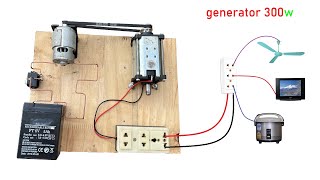 Make your own free energy at home , simple 220v electric generator