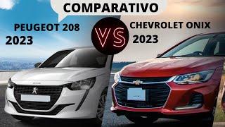 Peugeot 208 style 2023 OU ONIX 2023 COMPARATIVO - carro mais barato do brasil, comparativo