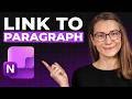 How to Link Across Pages and Paragraphs in OneNote thumbnail