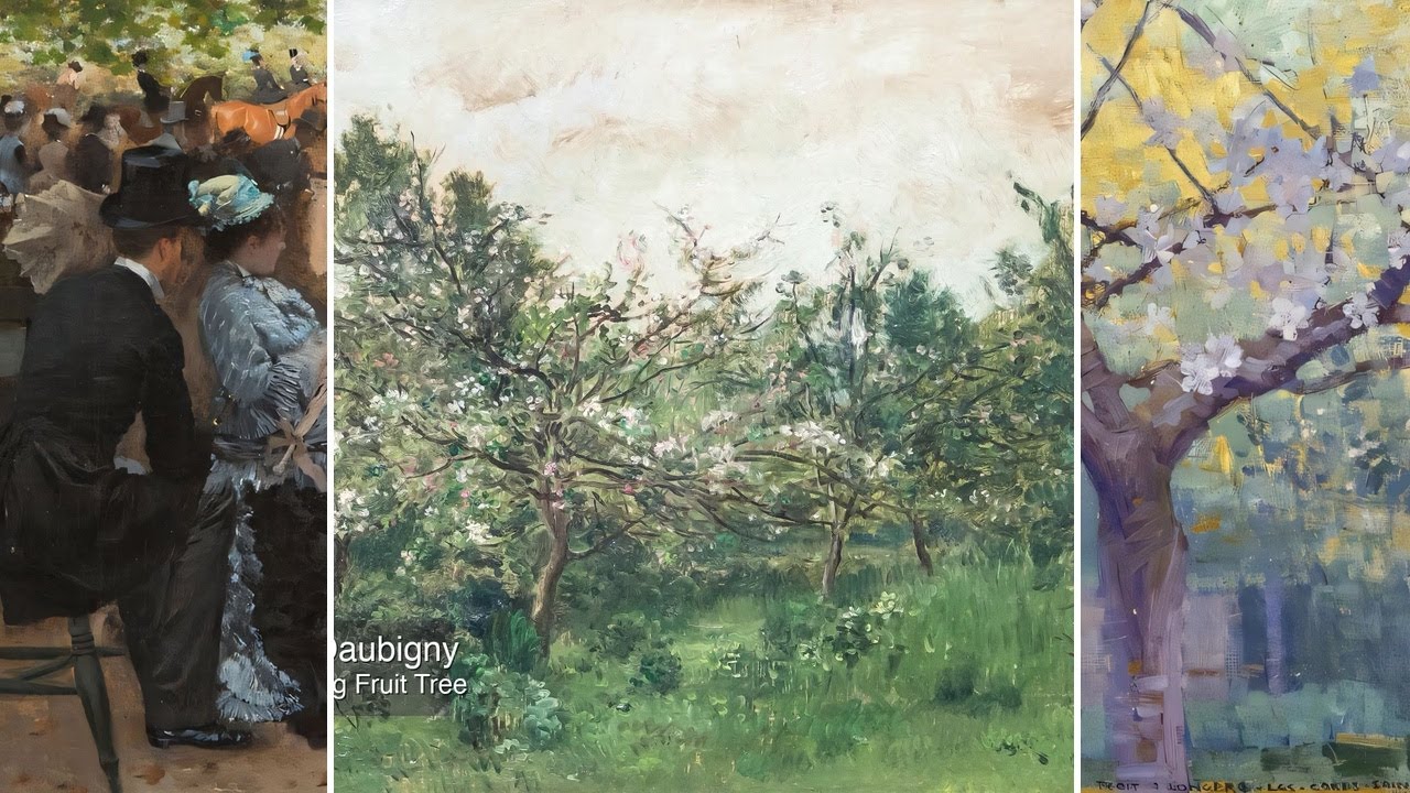 Impressionist Art TV — Silent Art Gallery · June 1 Morning | Meadow With Blossoming F… & others