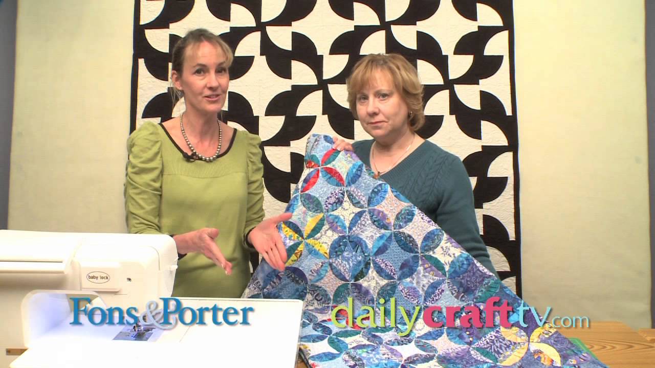 Quilting Curves How to Quilt Curves on a Drunkards Path Block YouTube