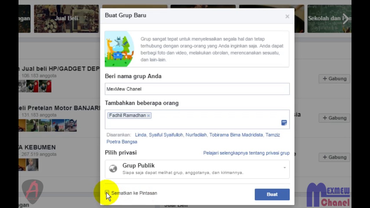 Cara Membuat Grup Di Facebook - Langkah-Langkah Buat Group Fb - Youtube