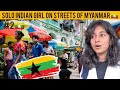 Filming real streets of yangon after war  burma
