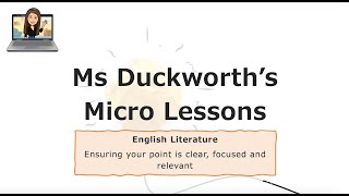 Micro lesson: making an effective point