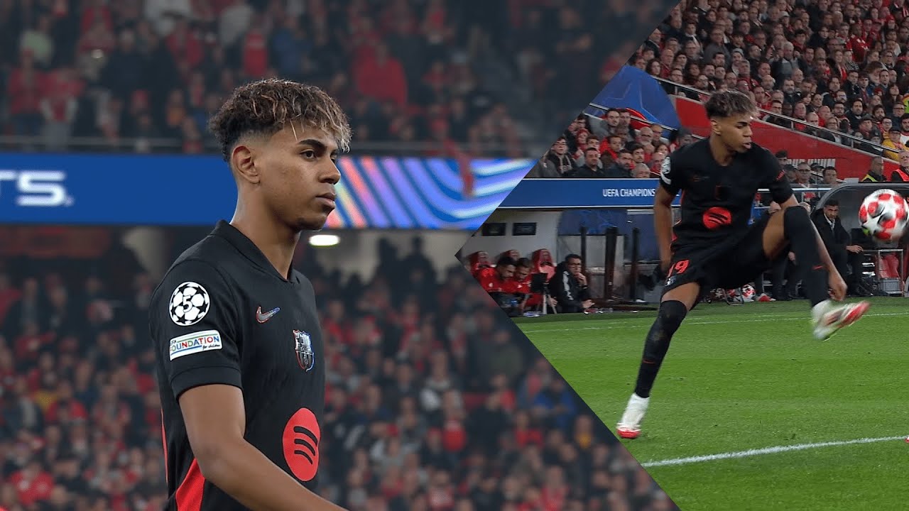 Lamine Yamal TOYING With SL Benfica Players | (21/01/25)