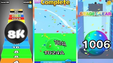 Number Ball 3D Merge Games vs Ball Run 2048 vs Calculate Balls gameplay walkthrough #cutiepie22yt