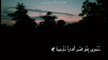 قرآن كريم بصوت القارئ: أحمد حمادي || أجمل حالات واتس اب دينيه 🕊 || تلاوة خاشعة ☁️🌿