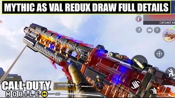 *NEW* Codm Cross Guard Mythic Drop Redux Full Details | Mythic As Val & Legendary Smoke Gameplay