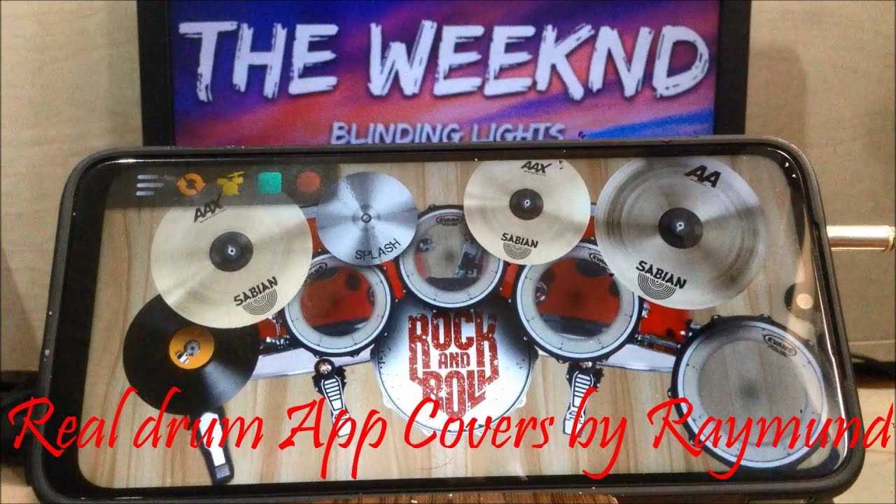 THE WEEKND - BLINDING LIGHTS | Real Drum App Covers by Raymund - YouTube