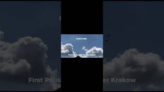First Polish F-35 Flyover Krakow  (+F-16) #F-35 #Polish F-35 #F-16 #Fighter jets #Krakow #aviation