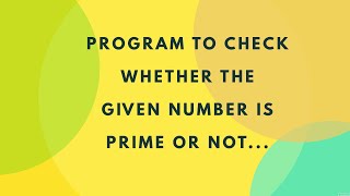 program to check given number is prime or not | Java programs (Hindi)