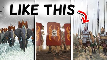How to use Every Rome 2 Unit Type at it’s BEST