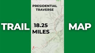 Presidential Traverse Trail Map #Shorts screenshot 4