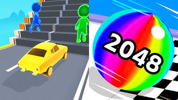 Shape-shifting vs Ball Run 2048 All Levels Gameplay Android, iOS P121