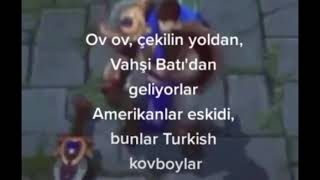 Ov ov,çekilin yoldan Vahşi Batı'dan geliyorlar Amerikanlar eskidi,bunlar Turkish kovboylar Resimi