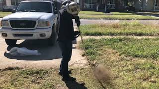 Free neglected FRONT YARD CLEANUP with a push mower by Josh's lawn service 17,406 views 1 year ago 14 minutes, 10 seconds