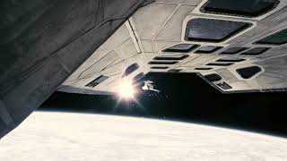 The docking scene from the movie Interstellar