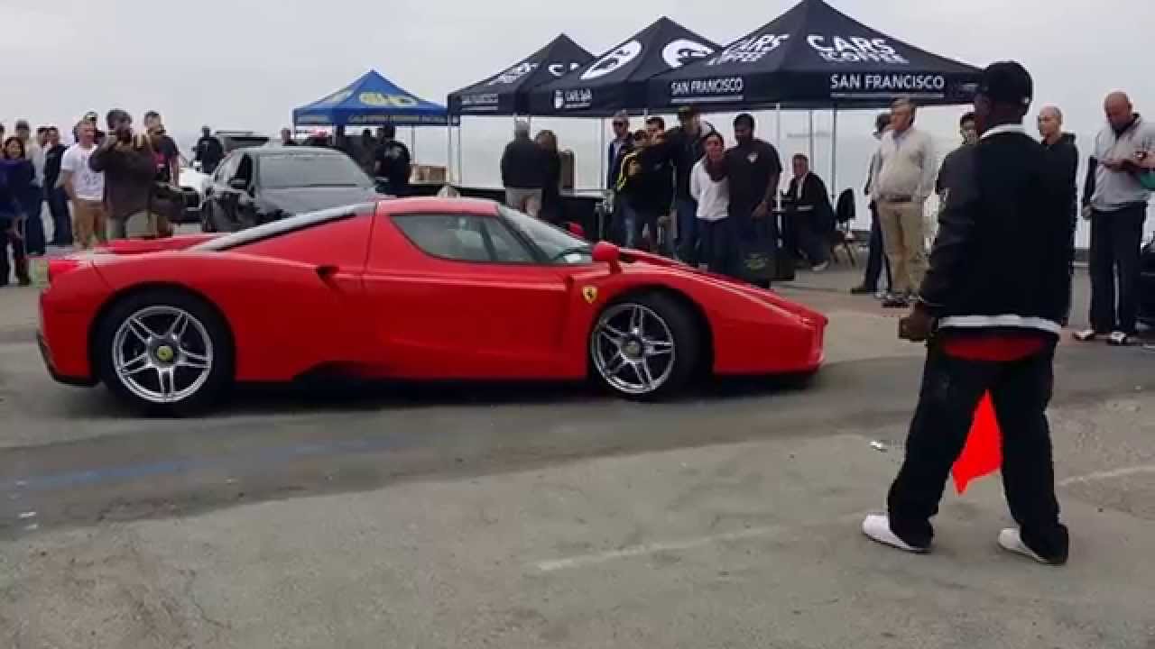 Ferrari Enzo - CafeSpa (SF Cars & Coffee) Leaving