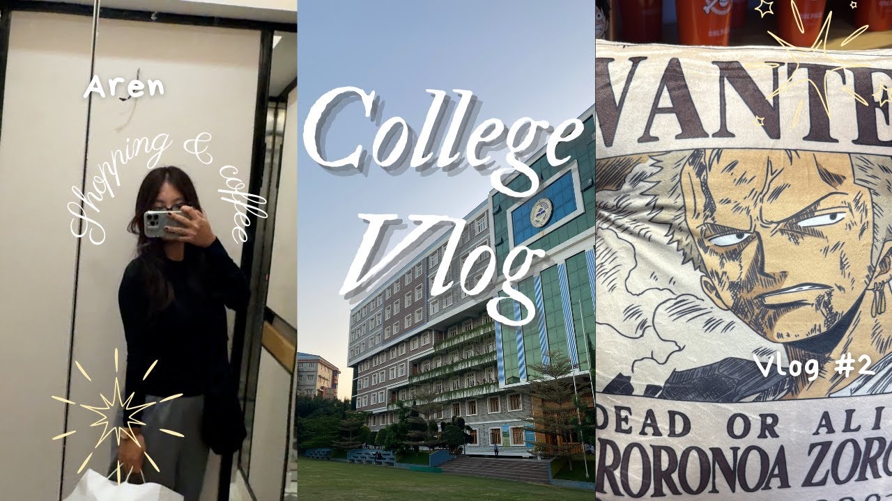 college vlog | field visit 🐑 + shopping 🛍️ | one piece