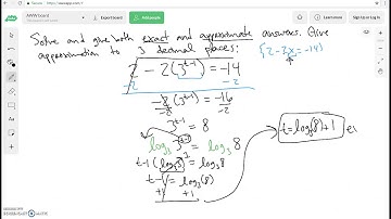 Solving Exponential Equation: Exact vs Approximate Solutions