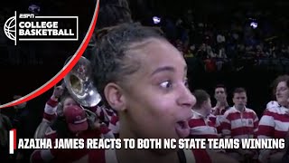 'WHY NOT US?' 🔥 - Aziaha James on both NC State teams advancing to Elite 8 | ESPN College Basketball