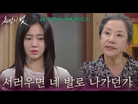 ＂서러우면 네 발로 나가던가＂전혜원을 쫓아내기 위해 계속해서 구박하는 <strong>서권순</strong> [욕망의 덫] | KBS 260812 방송