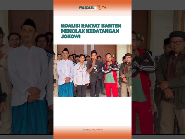 KOALISI RAKYAT BANTEN MENOLAK KEDATANGAN JOKOWI