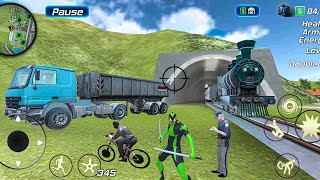 Rope Frog Ninja Hero Vegas Crime Simulator Drive New Truck in City - Android Gameplay screenshot 5