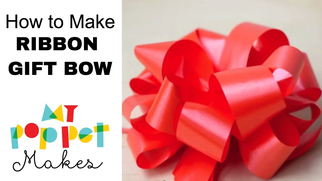 Gift bow tutorial by My Poppet - YouTube