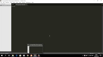 Membuat table dengan sublime text