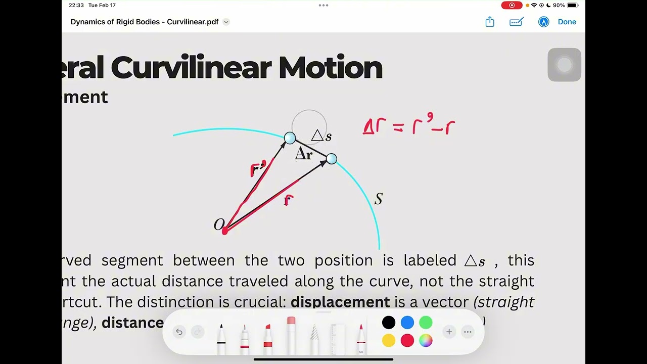DRB - Particle on Curvilinear Motion