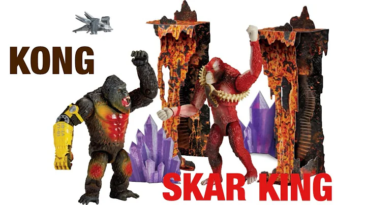 Godzilla x Kong: The New Empire Kong Vs Skar King Lava Falls Diorama Set Unboxing and Review!