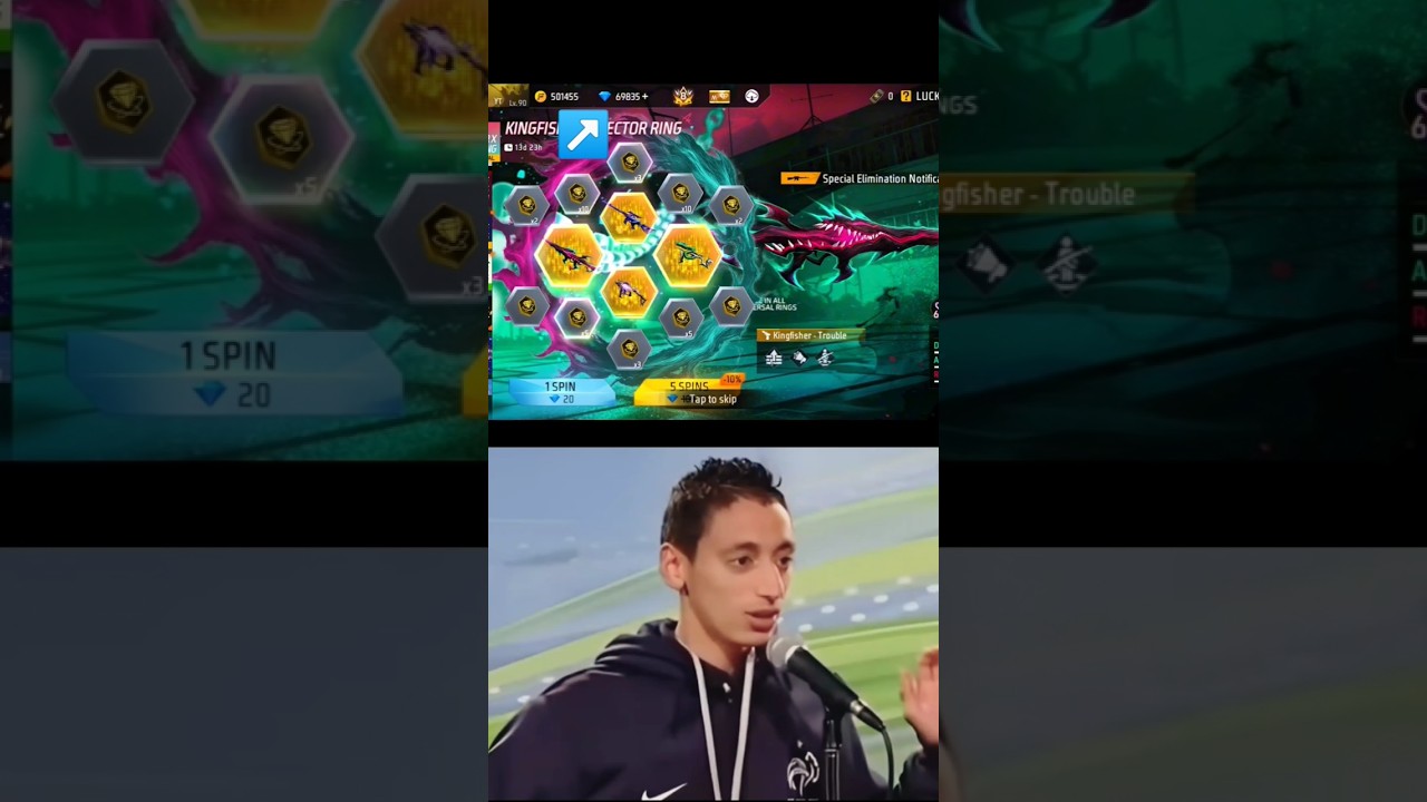 🎯 Kingfisher X Vector Spin Event | Free Fire New Update” 