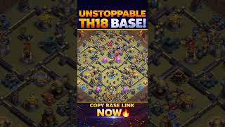 They Can’t 3 Star This Base! TH18 Anti 3 Star CWL War Base (Base Link)