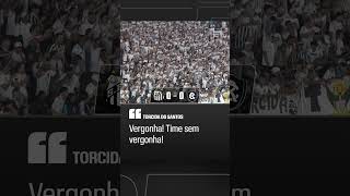 'TIME SEM VERGONHA'! 😳 TORCIDA DO SANTOS PROTESTA APÓS EMPATE COM O REMO #shorts