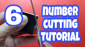 Number cutting tutorial (6) #number #tutorial