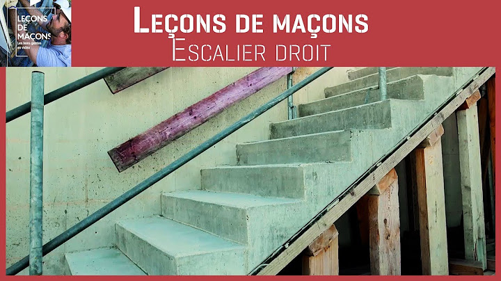 Les bons gestes en maçonnerie - Escalier droit