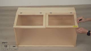 Build a Coziwow Wooden Hamster Cage Small Animal Habitat With Openable Roof CW12S0516