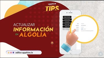 Actualizar información en Algolia